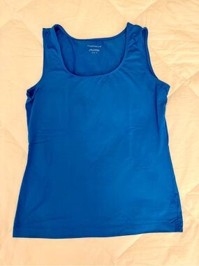 Charter Club Bright Blue Scoop Neck Performance Tank